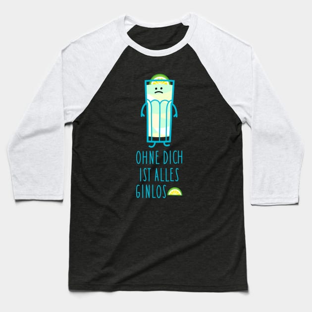 Funny gin love Baseball T-Shirt by spontania